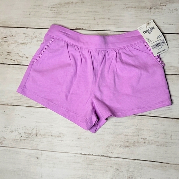 Oshkosh B'gosh Lavender Shorts, 24m - Picture 2 of 5